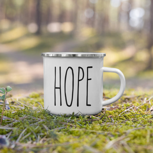 Hope Enamel Mug