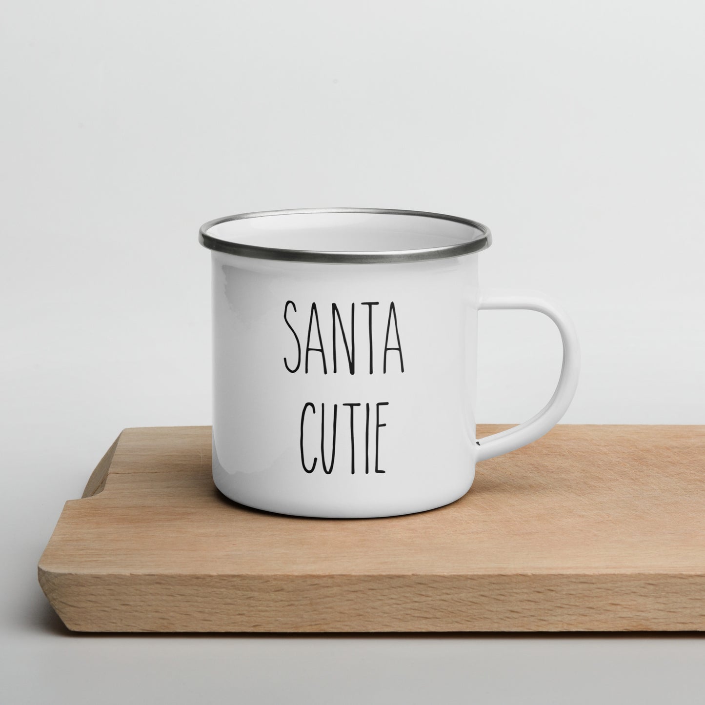 Santa Cutie Enamel Mug