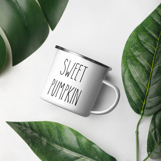 Sweet Pumpkin Enamel Mug