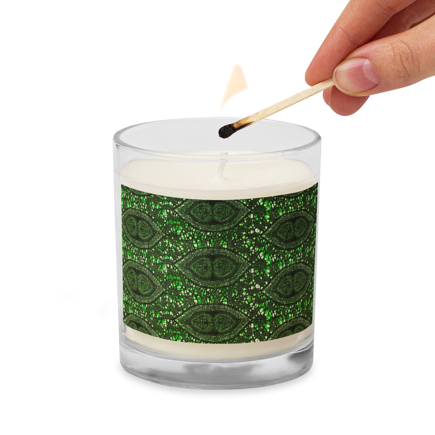 Green Peas Ankara Candle