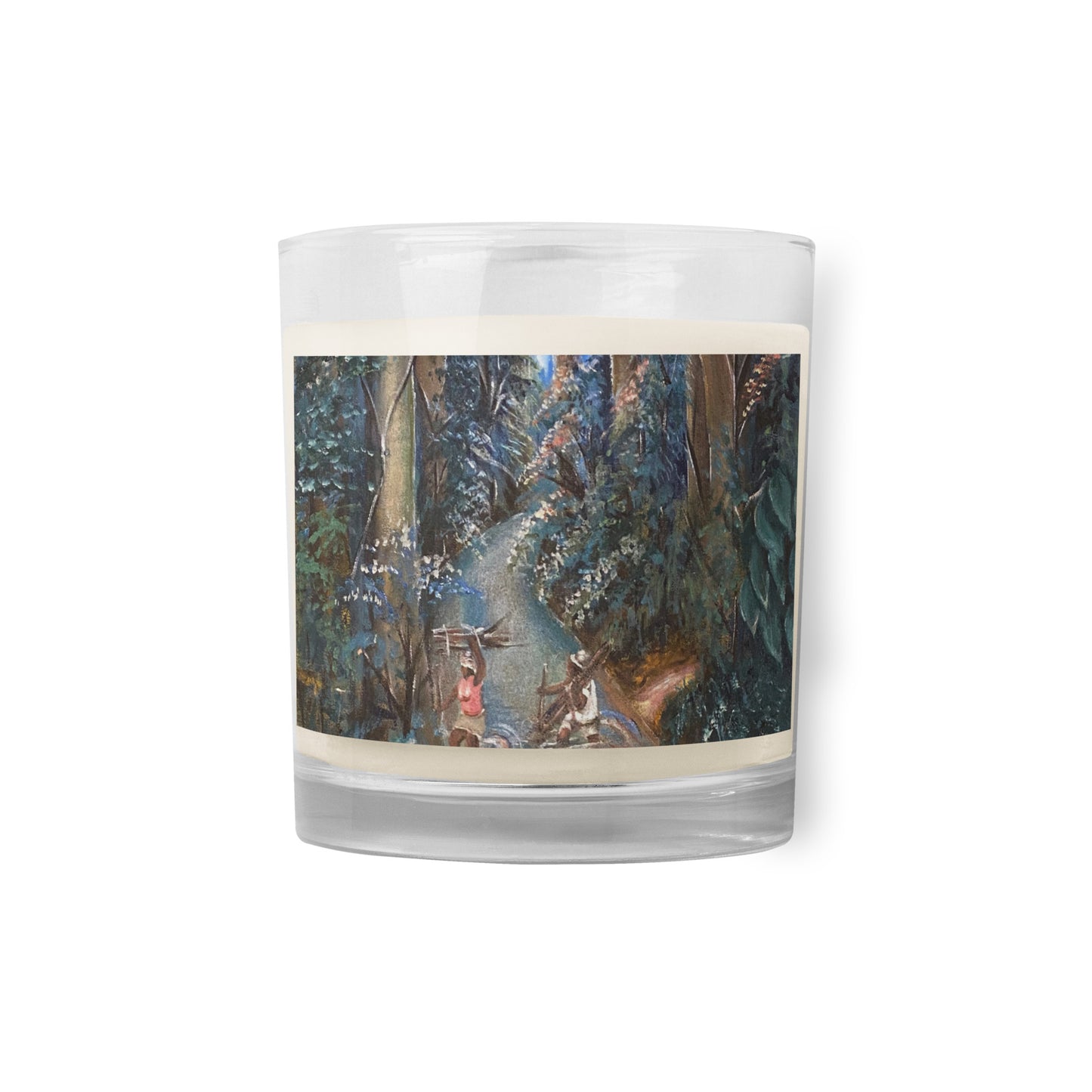 Stream Crossing Art Print Candle