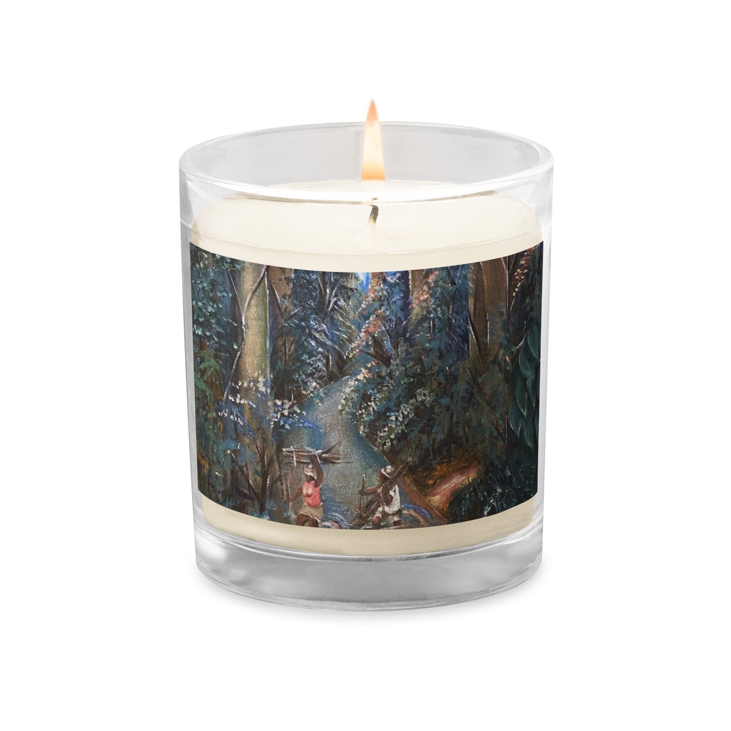 Stream Crossing Art Print Candle