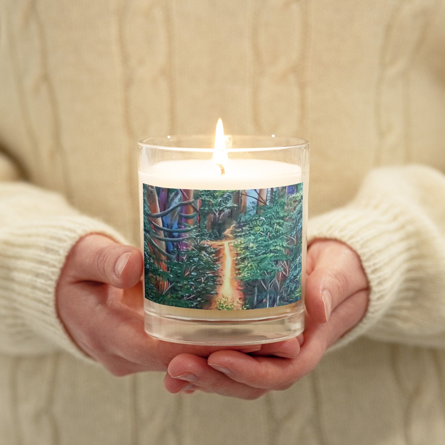 Lush Tropical Rain Forest Art Print Candle