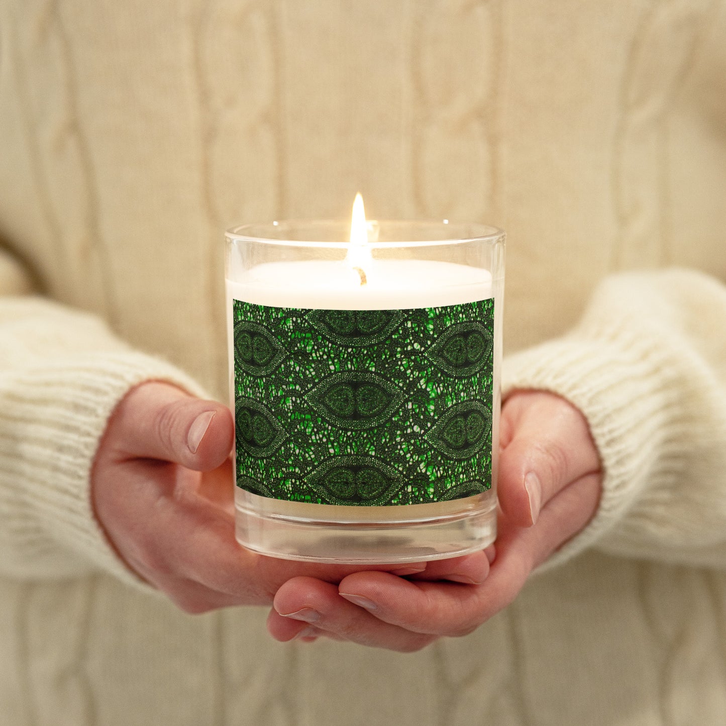 Green Peas Ankara Candle