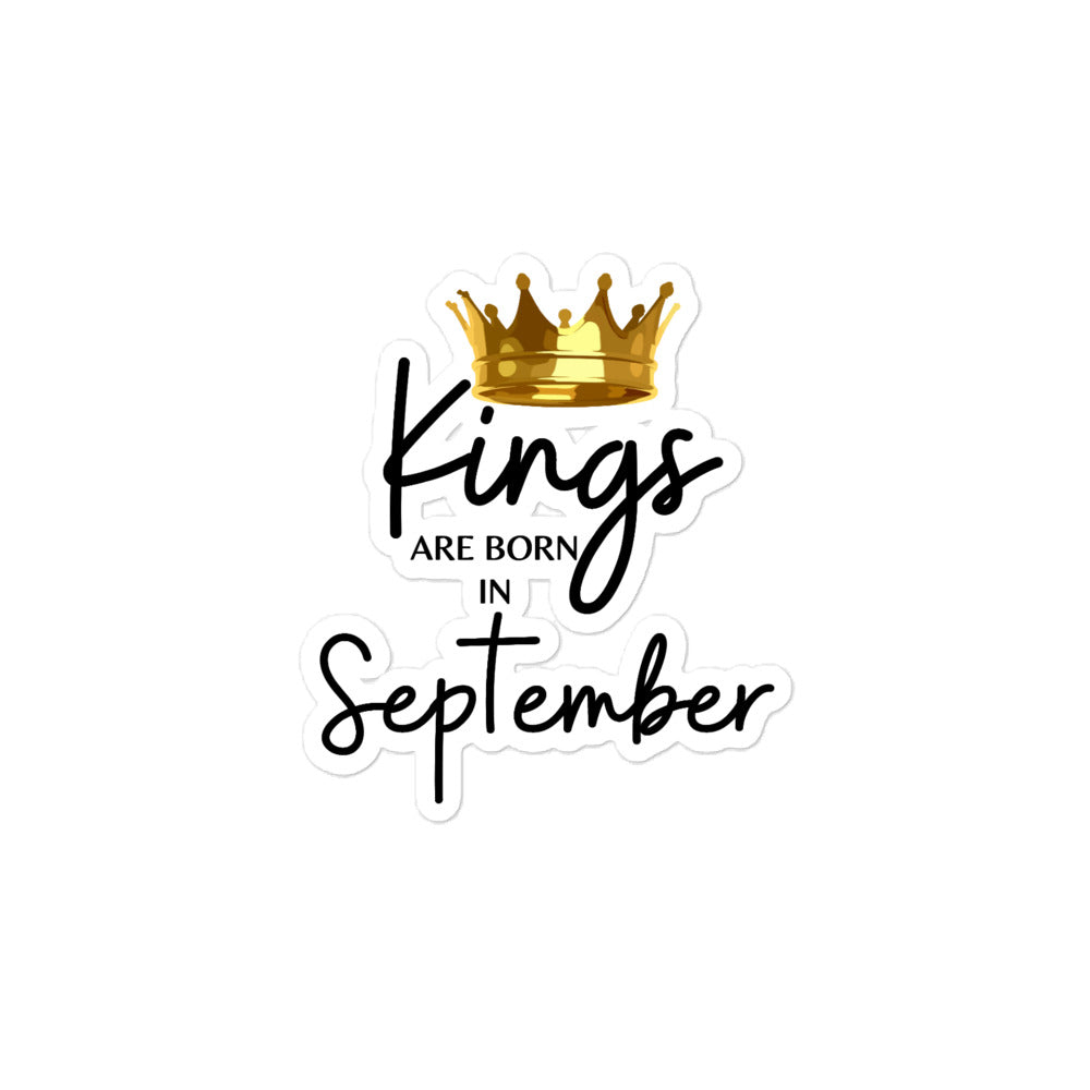 Kings Are Born In September Bubble-free stickers