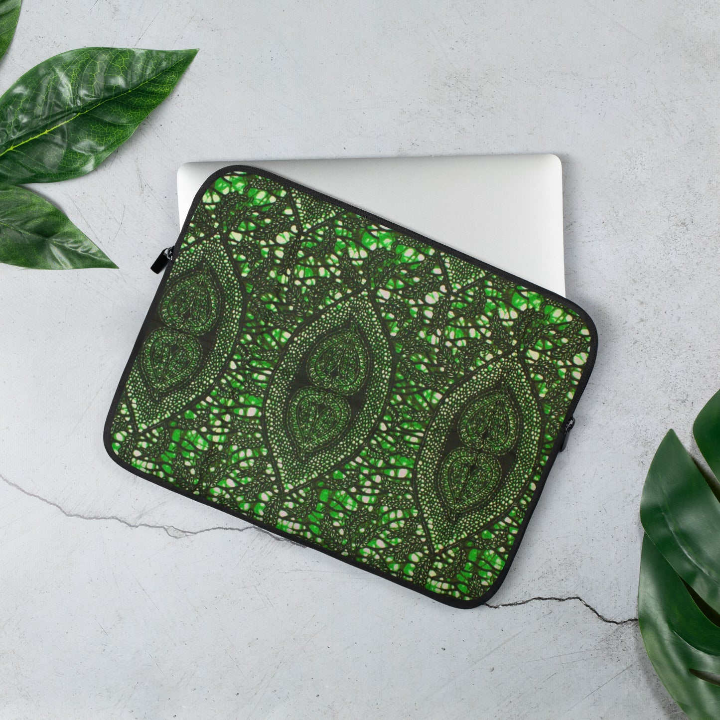 Green Peas Ankara Laptop Sleeve