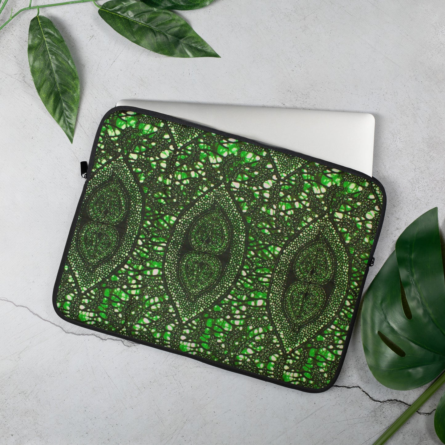 Green Peas Ankara Laptop Sleeve