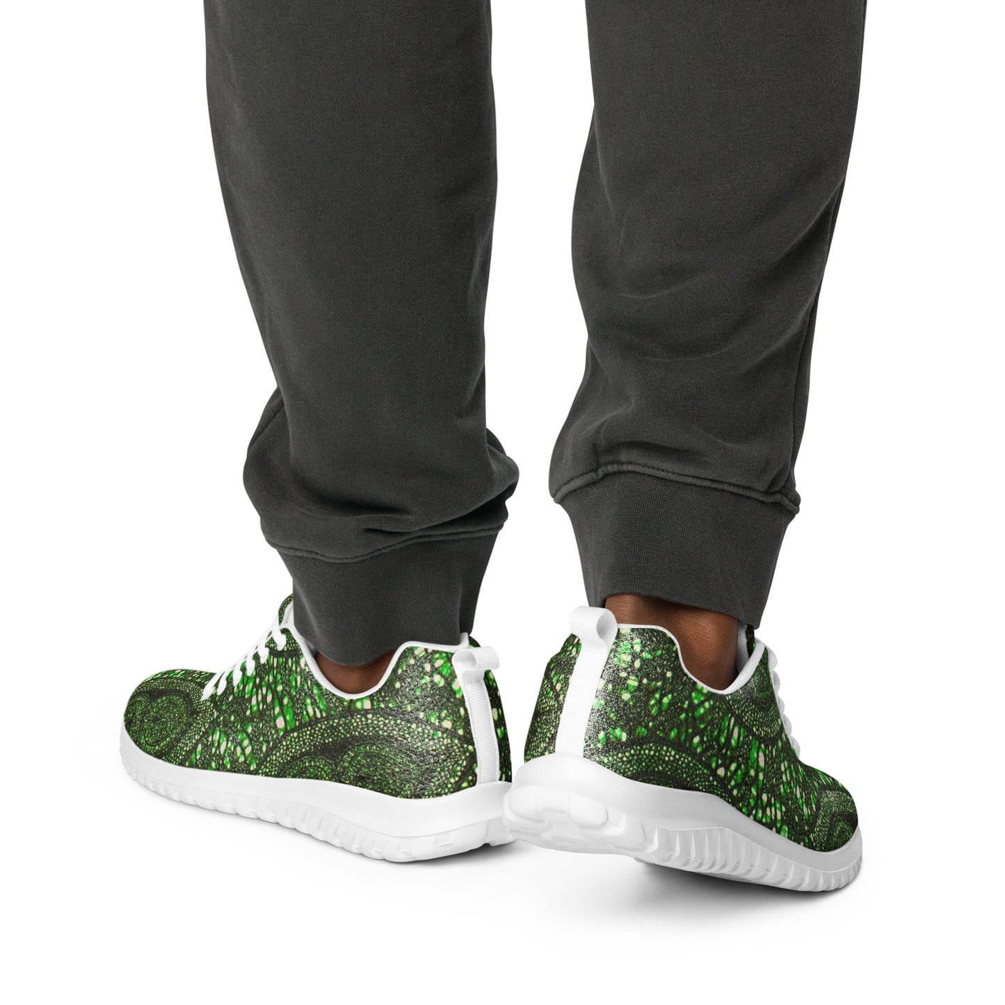 Green Peas Ankara Men’s Athletic Shoes