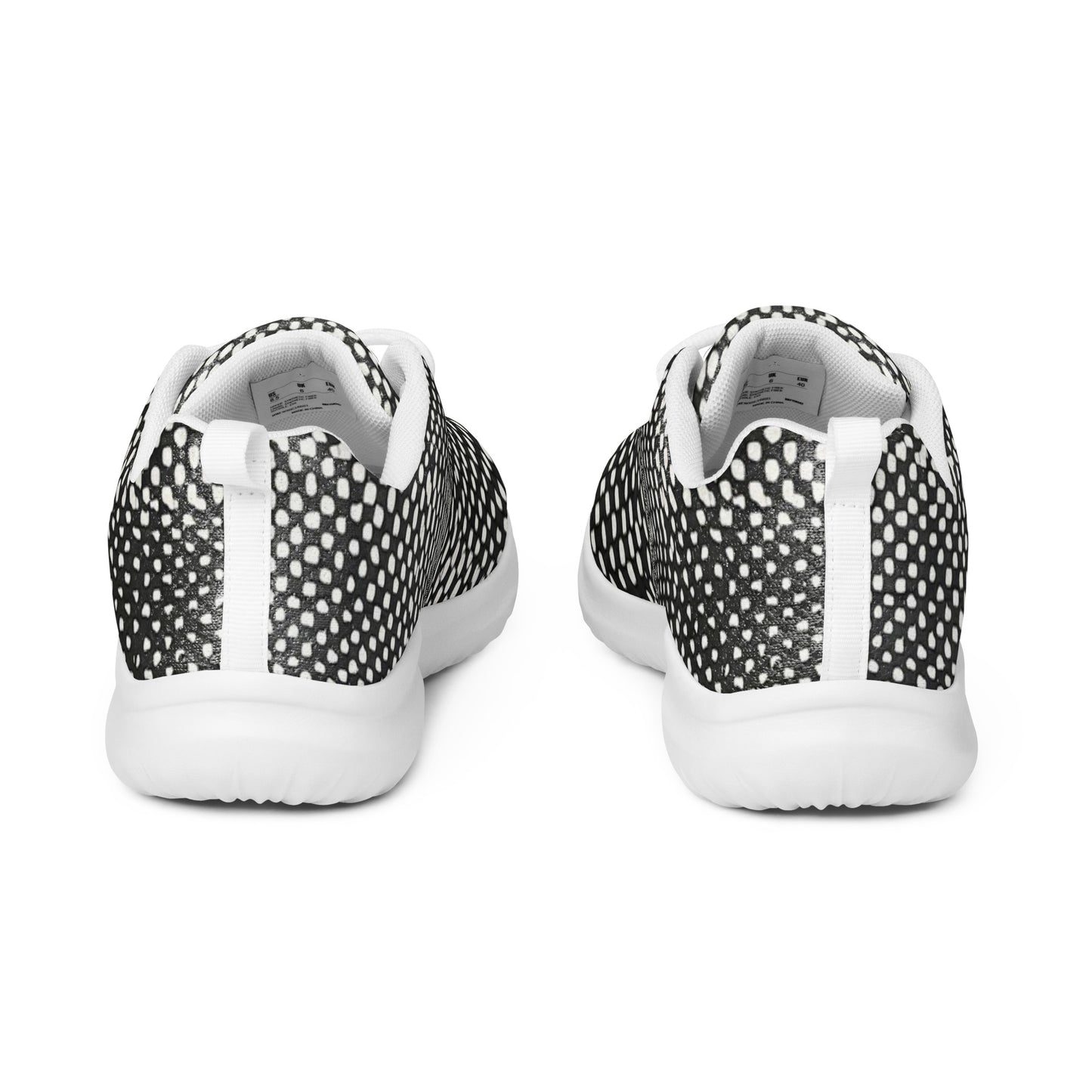 Black White Polka Dots Men’s athletic shoes