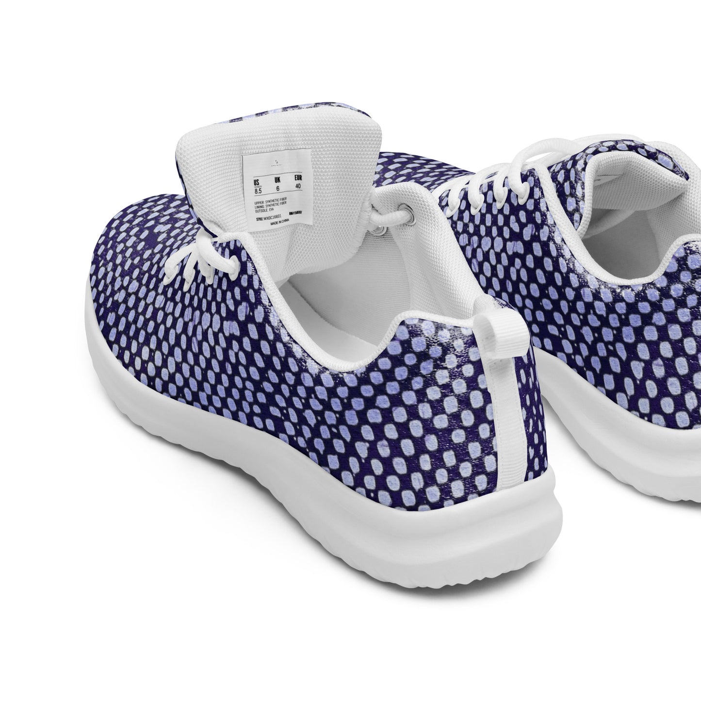 Purple White Dots Men’s athletic shoes