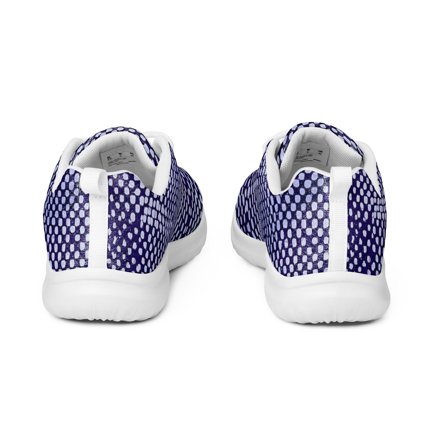 Purple White Dots Men’s athletic shoes