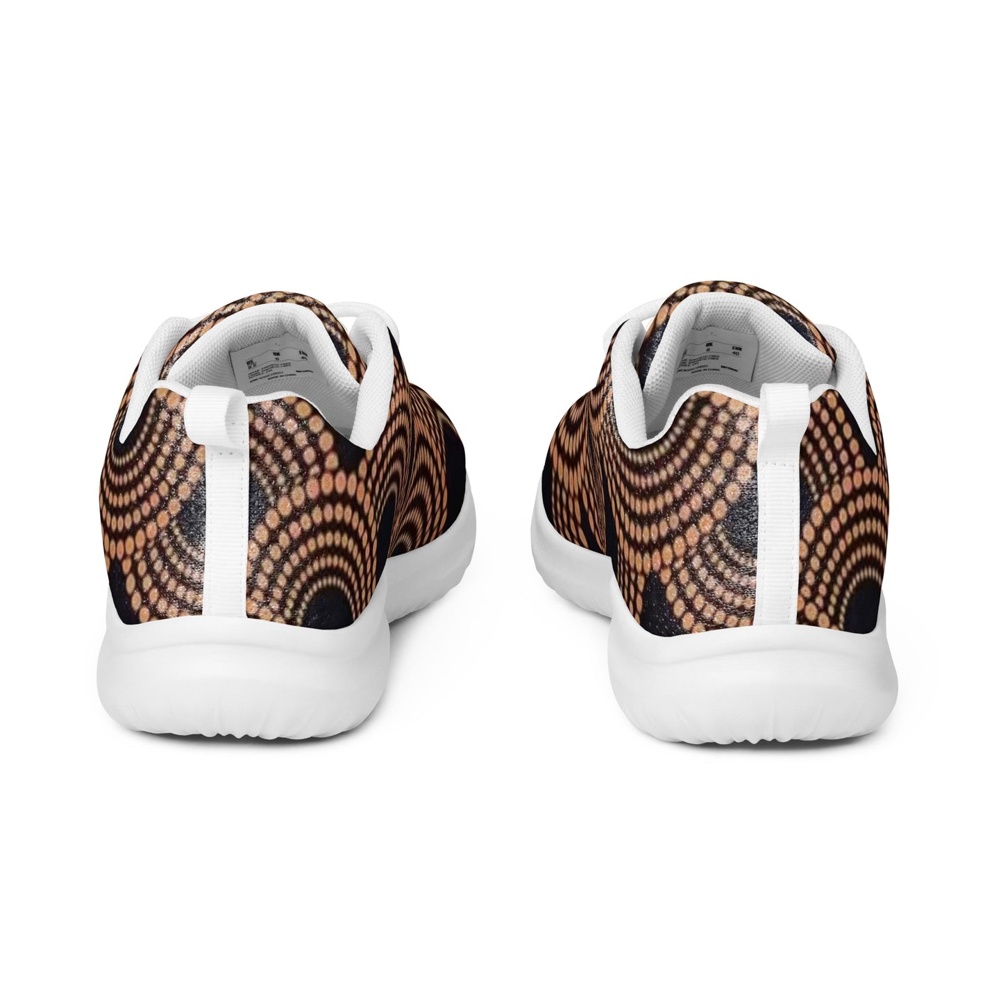 Brown Abstract Men’s athletic shoes