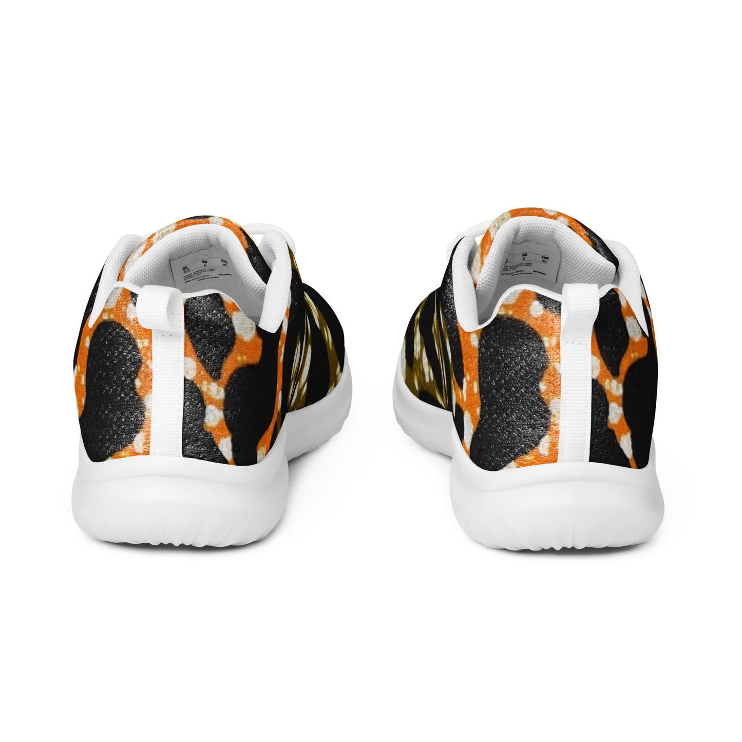 Green Orange Leopard Men’s athletic shoes