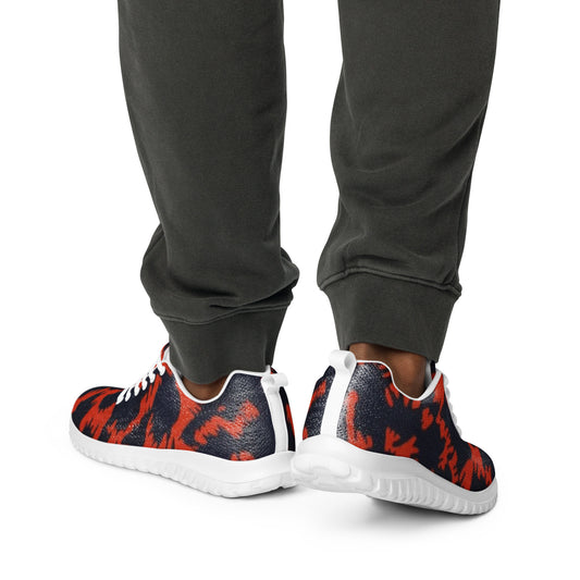 Orange Leopard Men’s athletic shoes