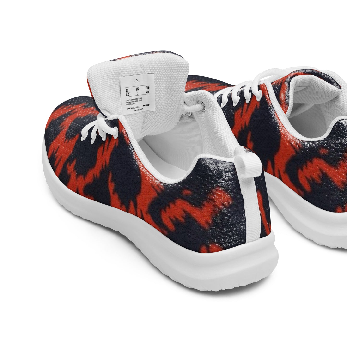 Orange Leopard Men’s athletic shoes