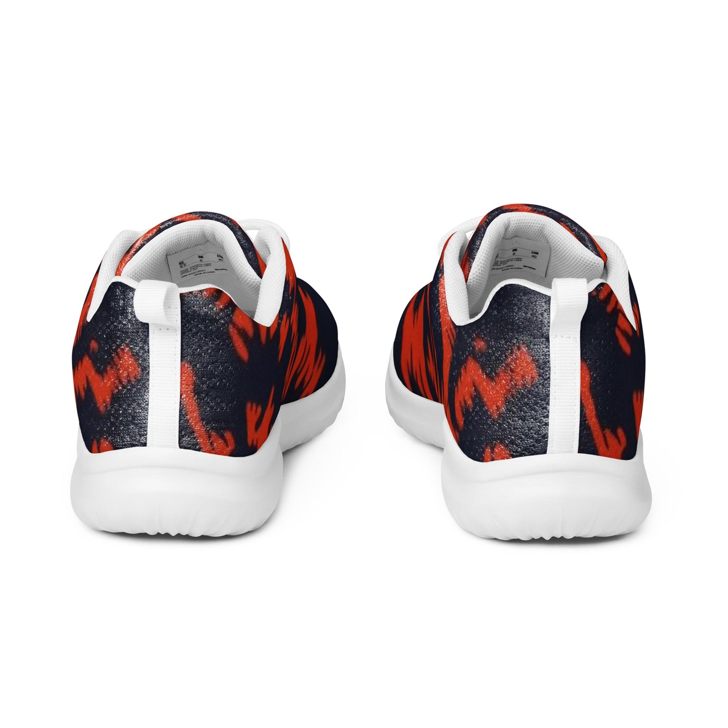 Orange Leopard Men’s athletic shoes