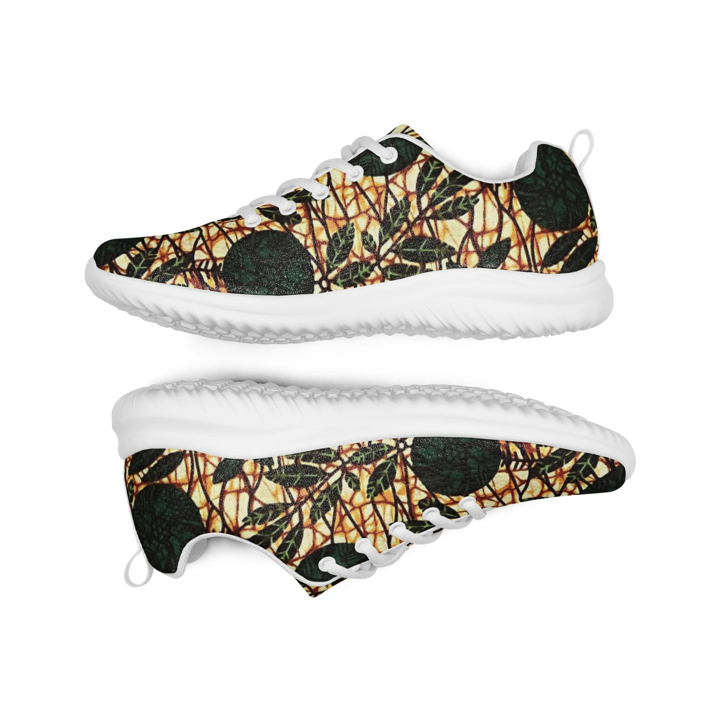 Green Leaf Wine Ankara Men’s athletic shoes