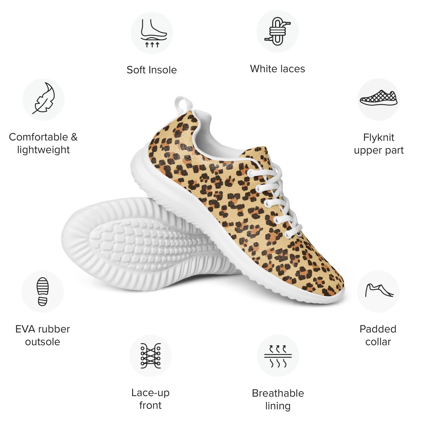 Leopard Men’s Athletic Shoes