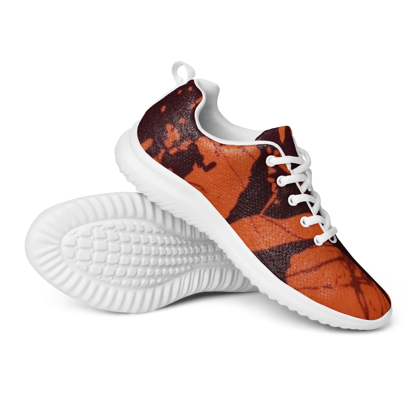 Orange Adire Men’s athletic shoes