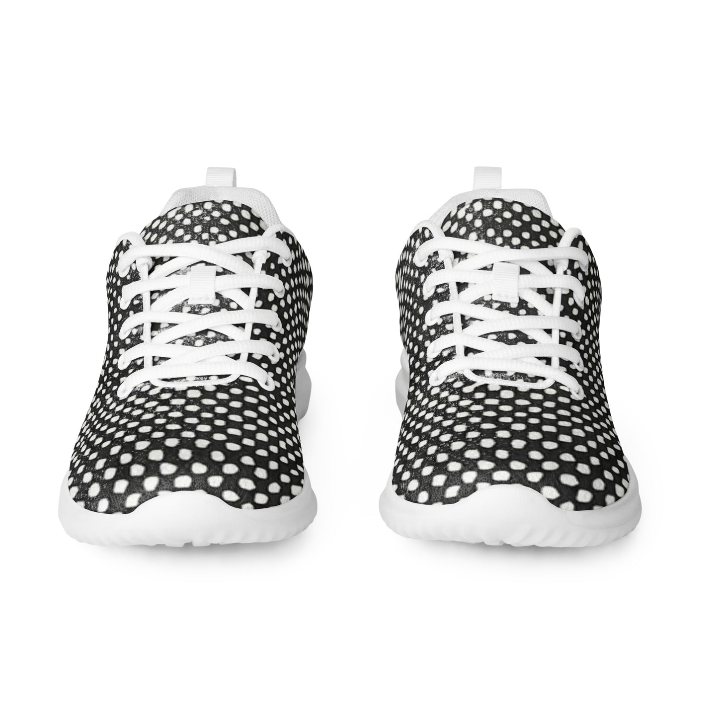 Black White Polka Dots Men’s athletic shoes