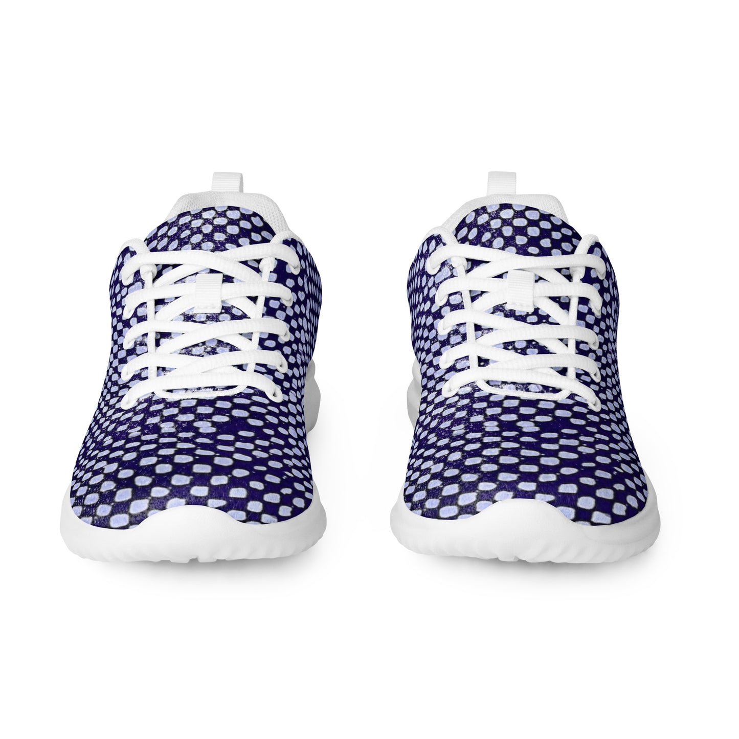 Purple White Dots Men’s athletic shoes