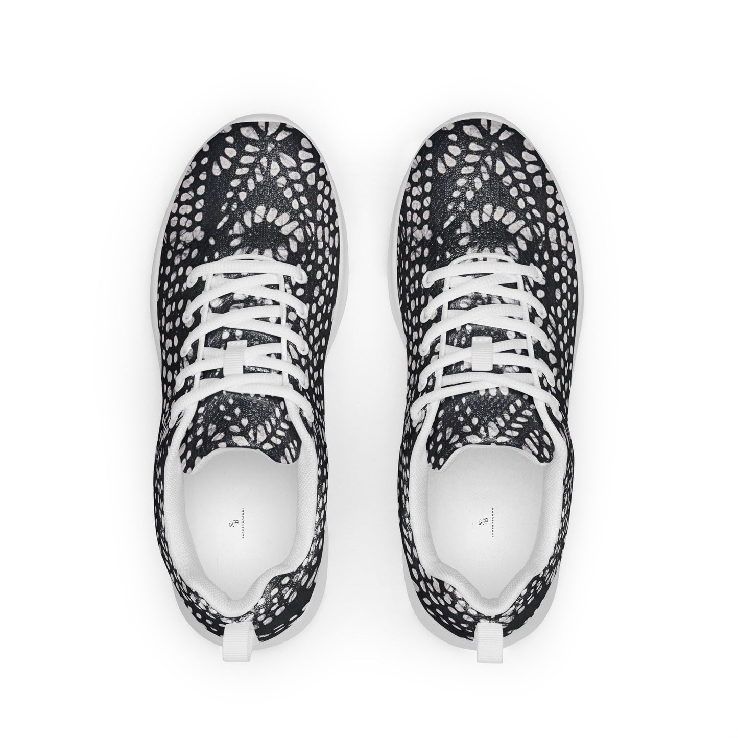 Black White Aztec Men’s athletic shoes