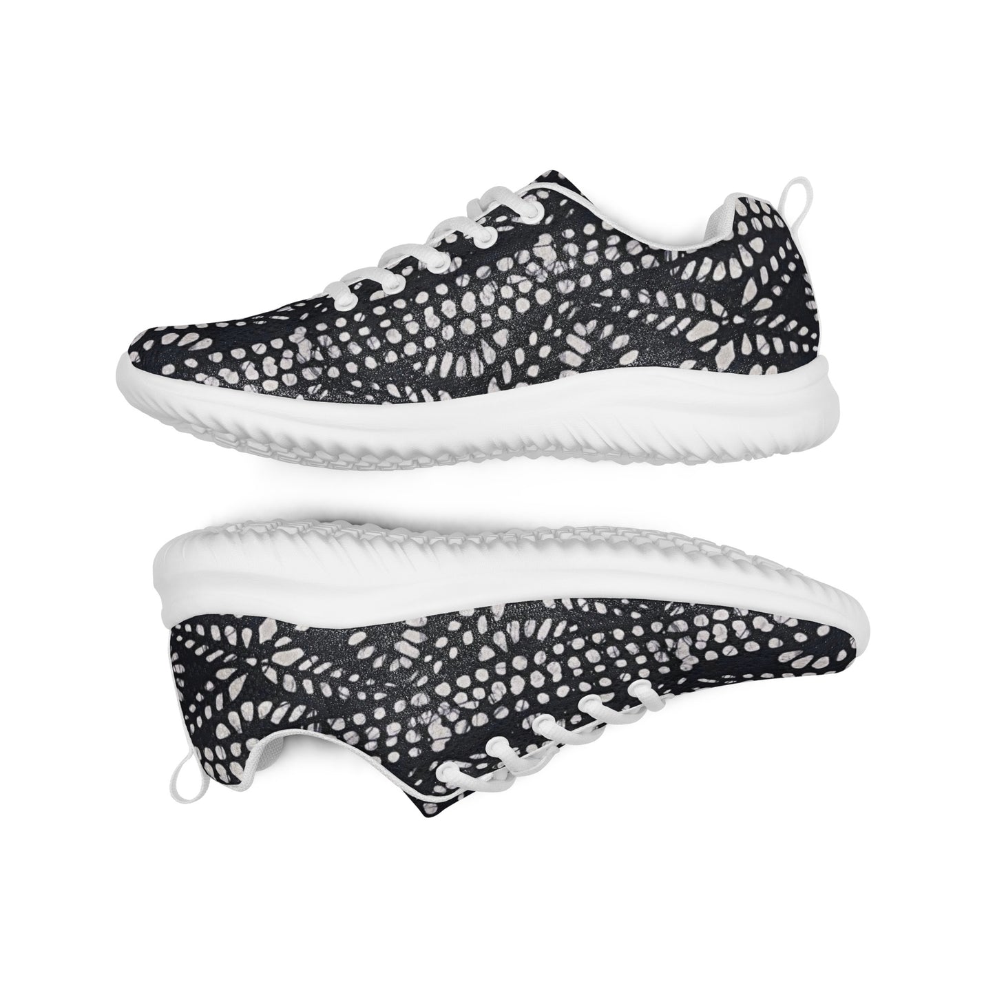 Black White Aztec Men’s athletic shoes