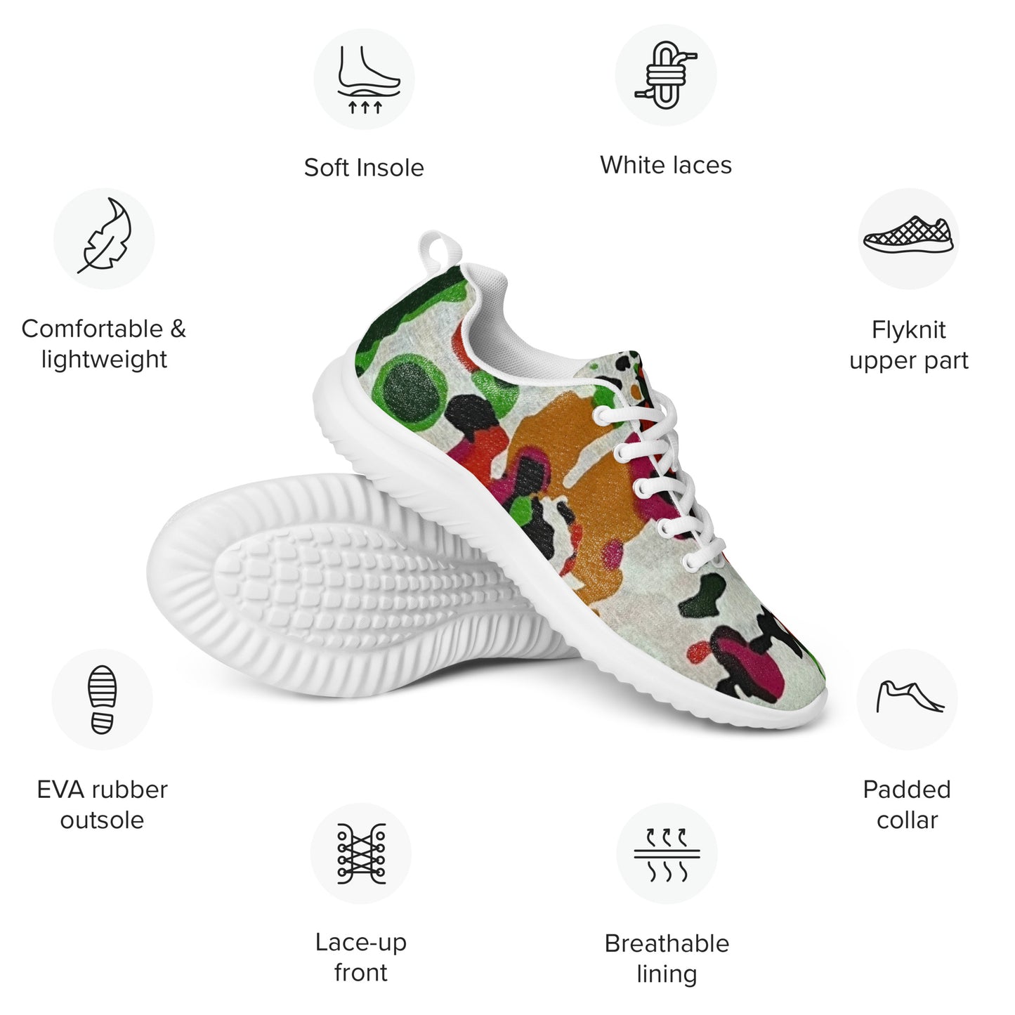 Multicolour Paint Men’s athletic shoes