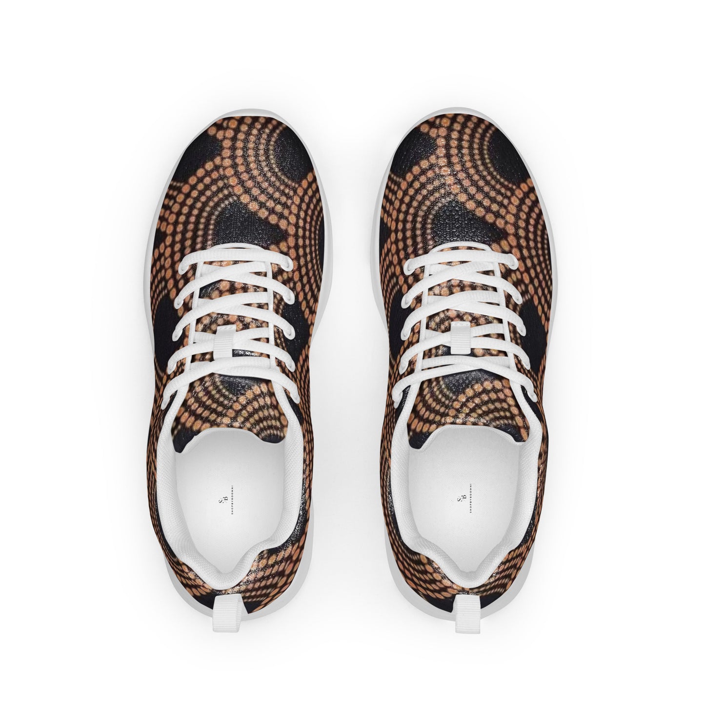 Brown Abstract Men’s athletic shoes