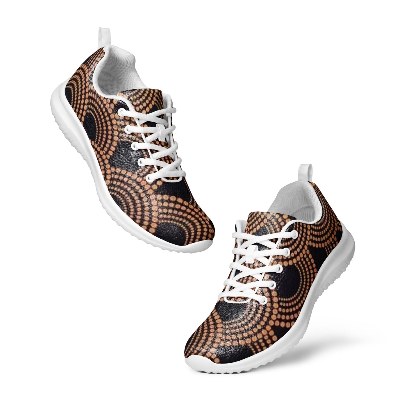 Brown Abstract Men’s athletic shoes