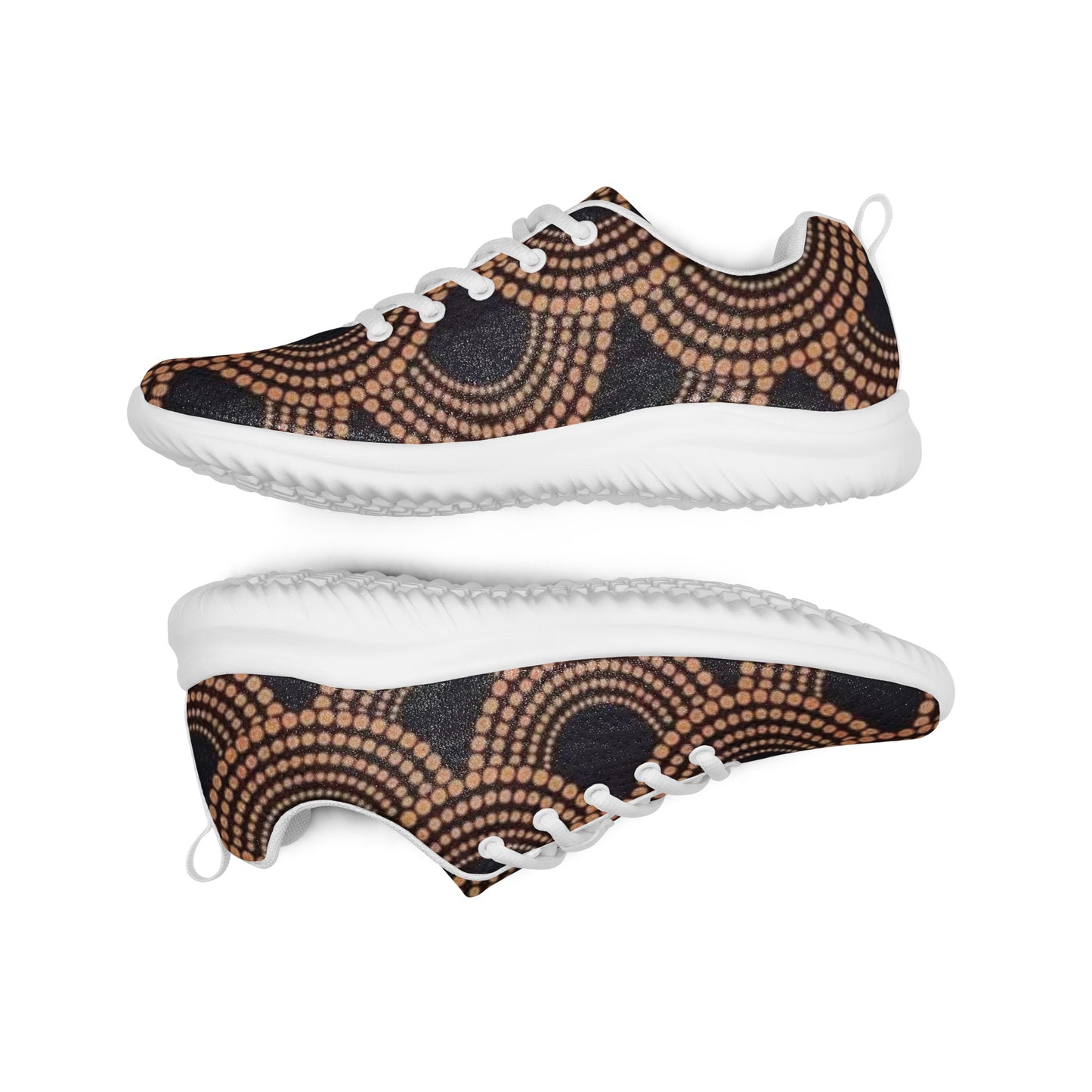 Brown Abstract Men’s athletic shoes