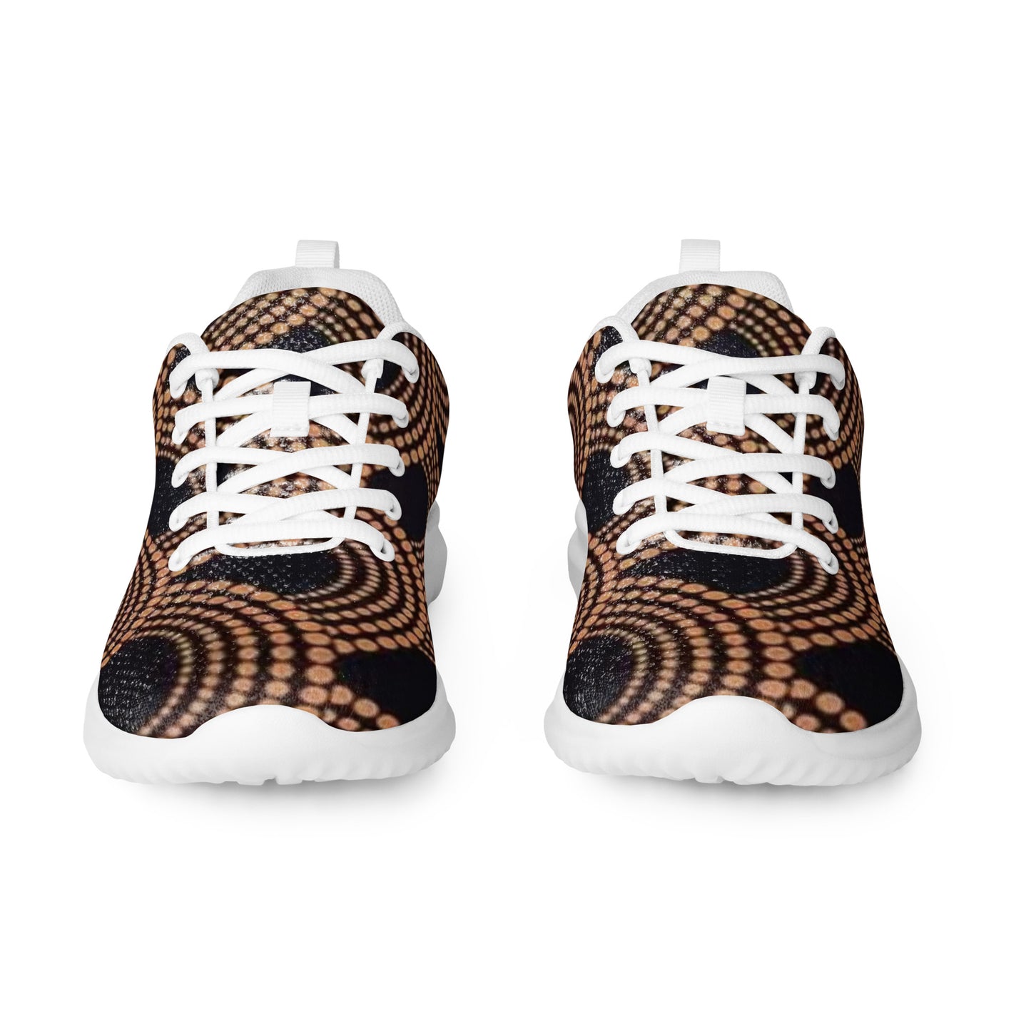 Brown Abstract Men’s athletic shoes