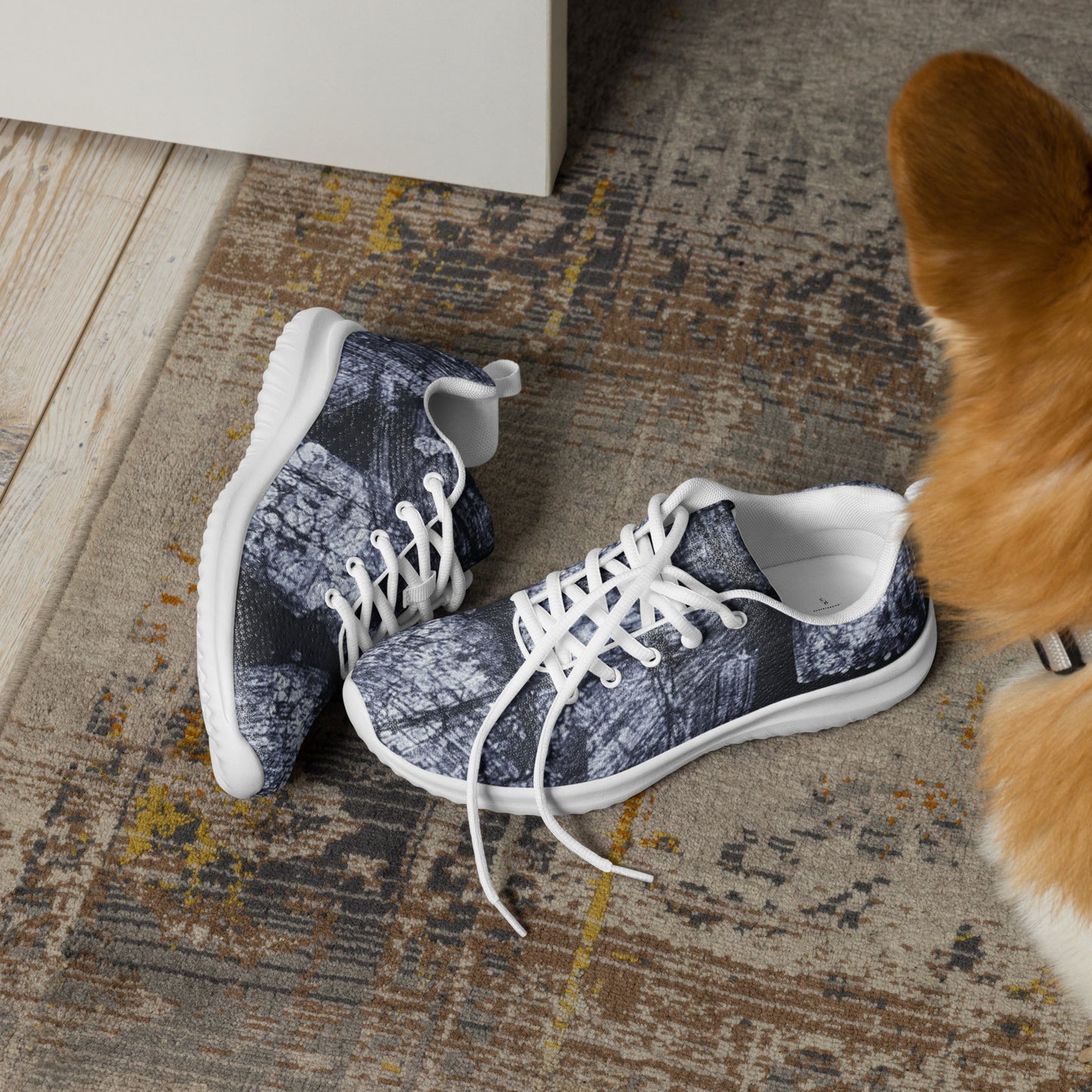 Dark Blue White Men’s athletic shoes