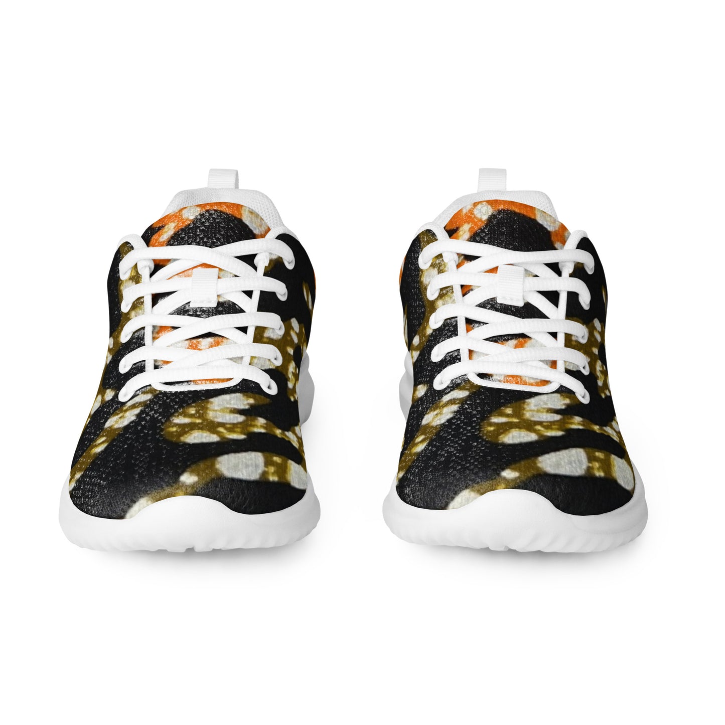 Green Orange Leopard Men’s athletic shoes