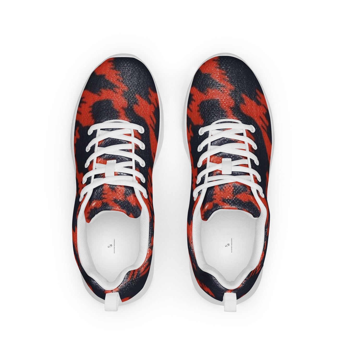 Orange Leopard Men’s athletic shoes