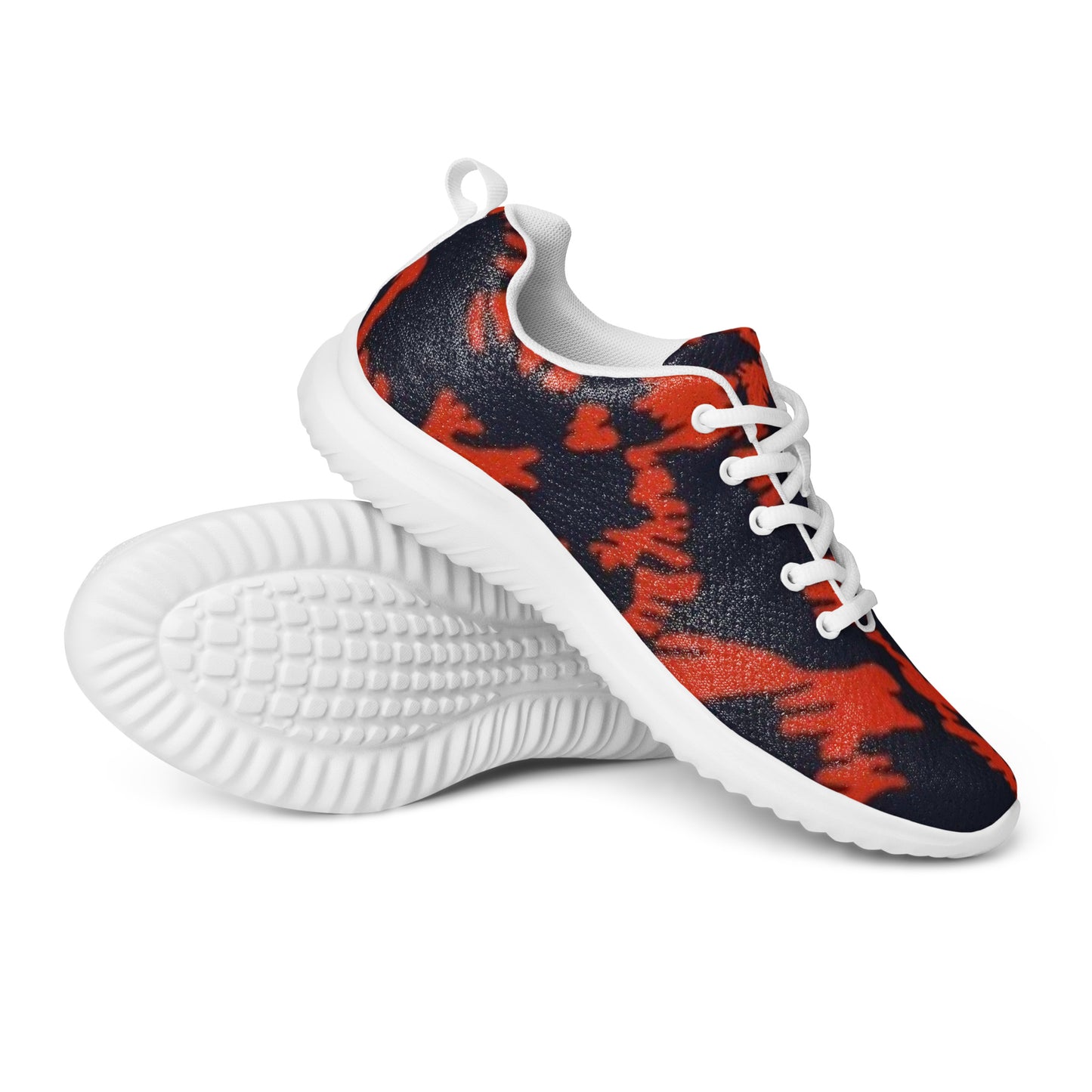 Orange Leopard Men’s athletic shoes