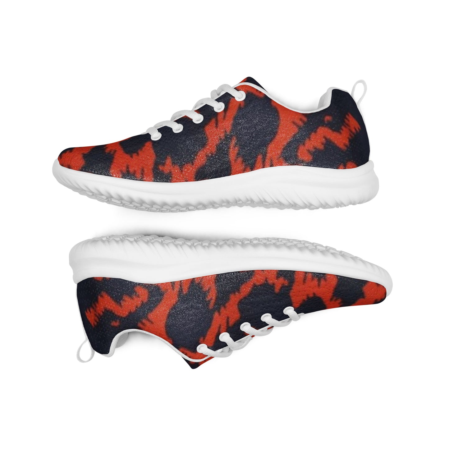 Orange Leopard Men’s athletic shoes