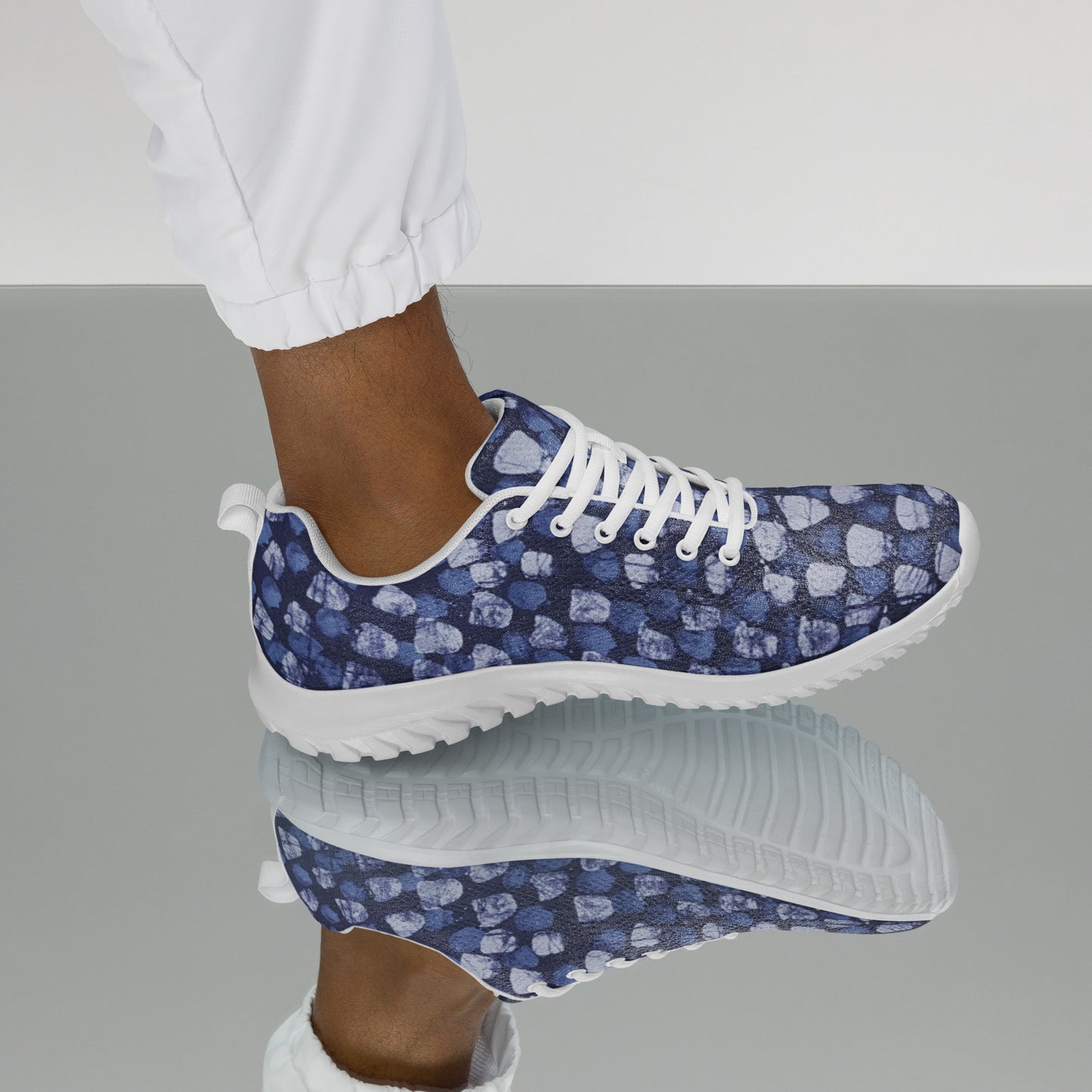 Blue Dotted Men’s athletic shoes