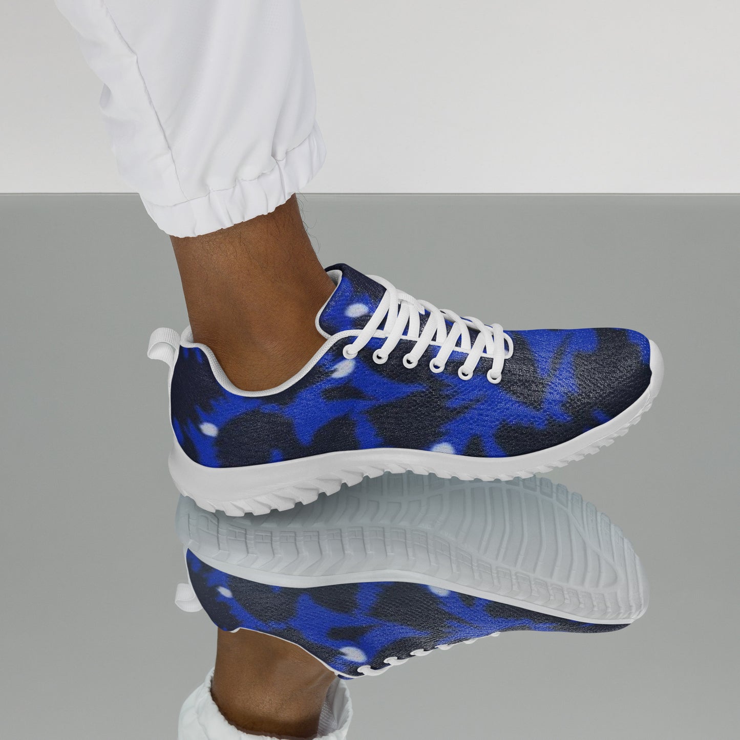 Blue Leopard Men’s athletic shoes