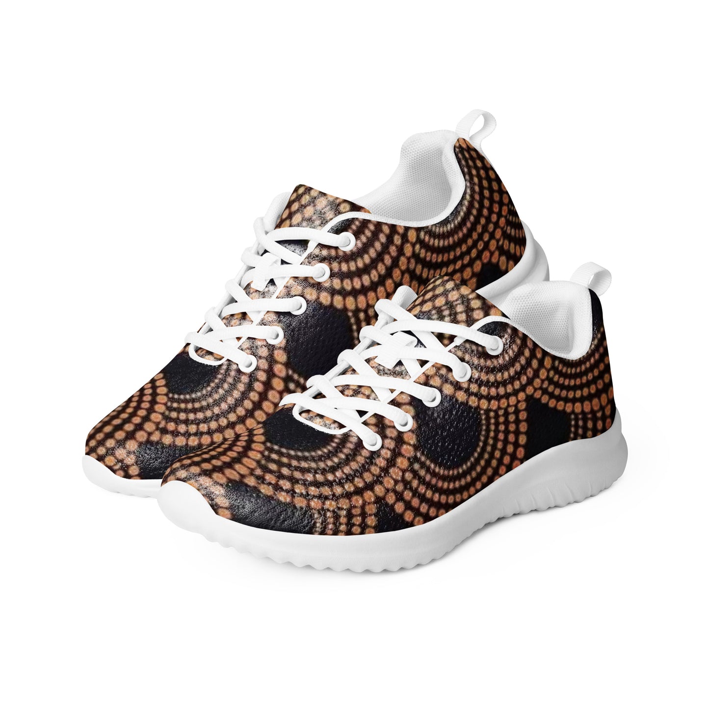 Brown Abstract Men’s athletic shoes