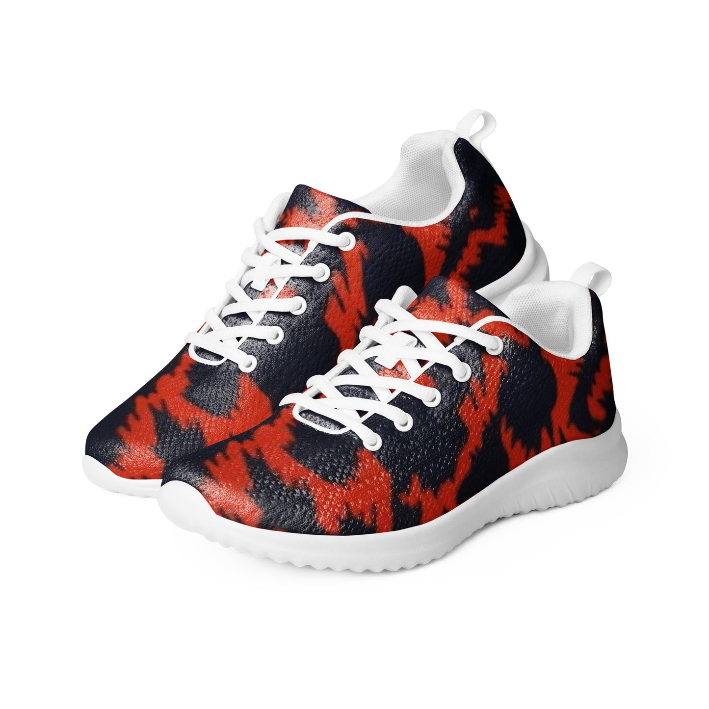 Orange Leopard Men’s athletic shoes