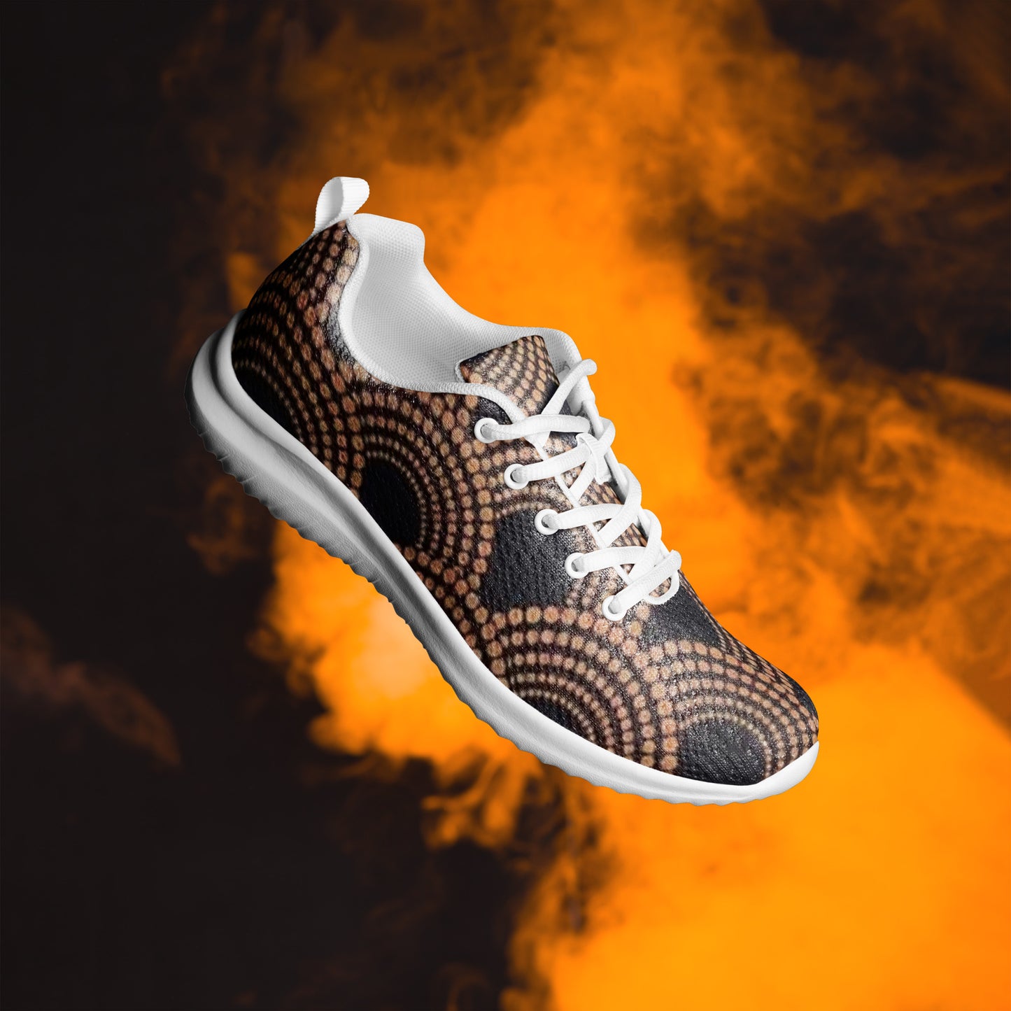 Brown Abstract Men’s athletic shoes