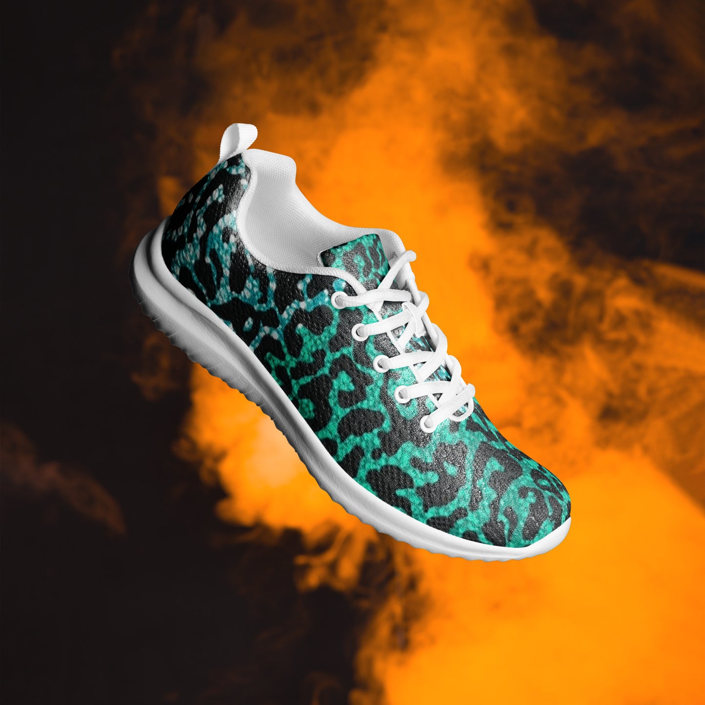 Green Leopard Men’s athletic shoes