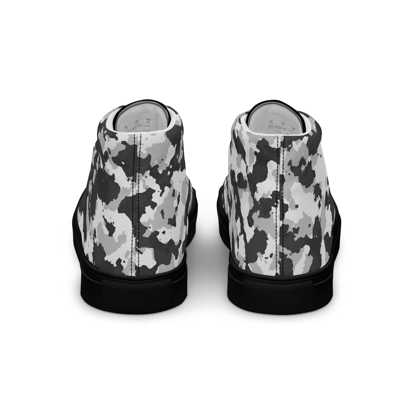 Camouflage Men’s high top canvas shoes