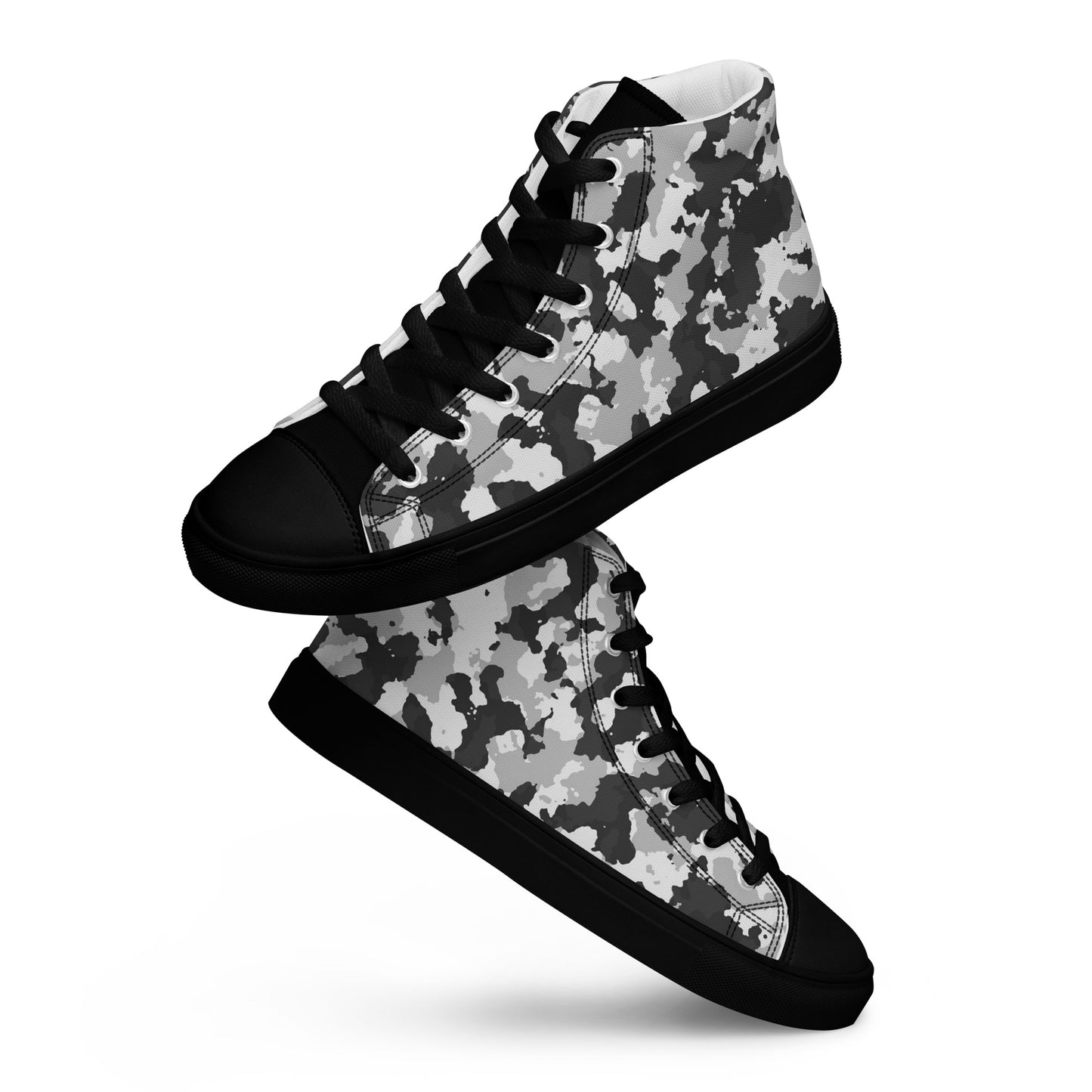 Camouflage Men’s high top canvas shoes