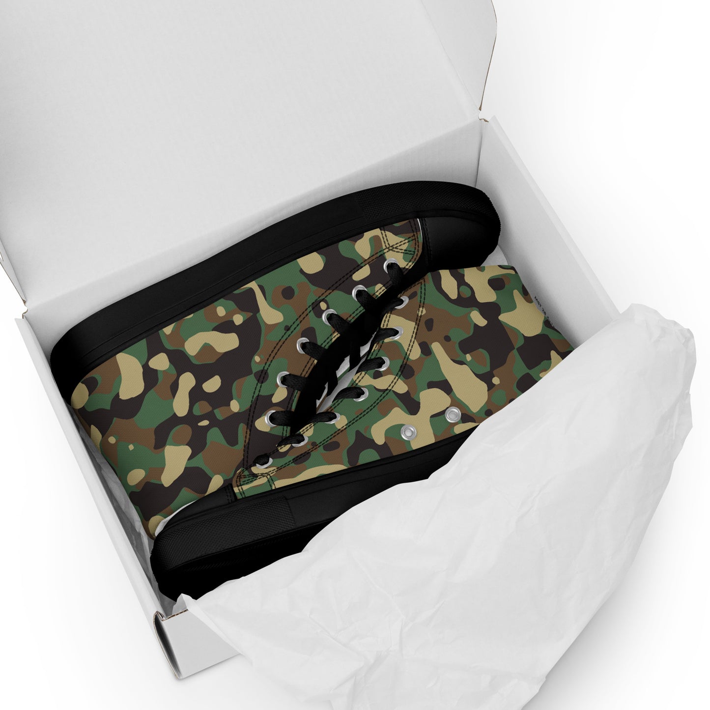 Army Men’s high top canvas shoes