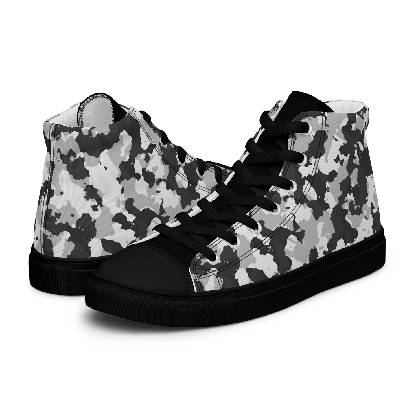 Camouflage Men’s high top canvas shoes