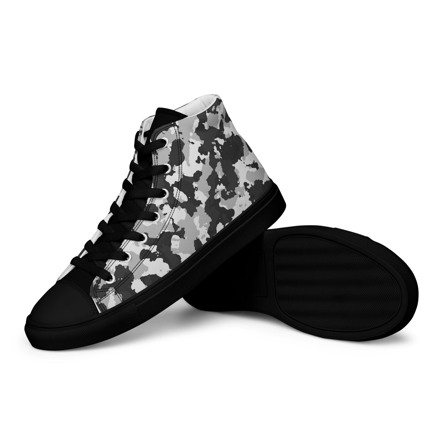 Camouflage Men’s high top canvas shoes