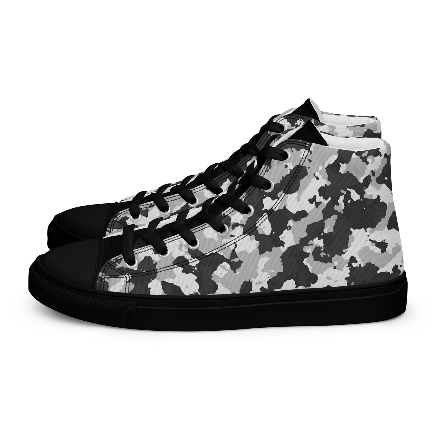 Camouflage Men’s high top canvas shoes