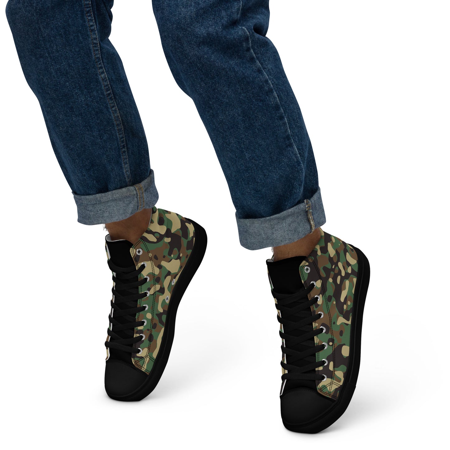 Army Men’s high top canvas shoes